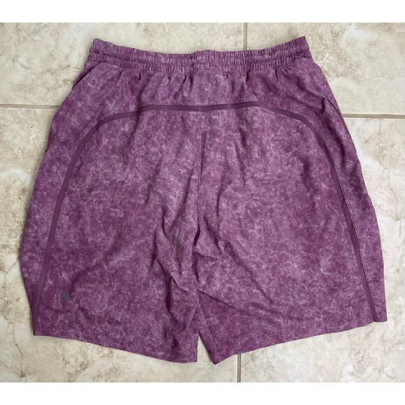 Lululemon Men’s Plum Pace Breaker Shorts lined Large running new condition - Picture 1 of 5